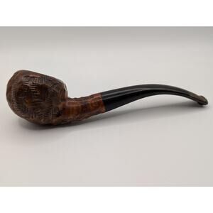 Vintage Marxman Mel-O Rusticated Briar Pipe Mid-Century American Estate Pipe
